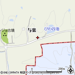 奈良県高市郡高取町与楽838周辺の地図