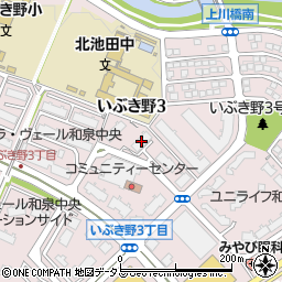 ガーデンコート和泉中央３号棟周辺の地図