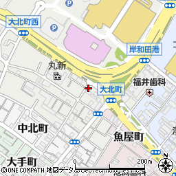 岸和田港湾荷役株式会社周辺の地図