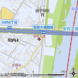 安佐大橋周辺の地図