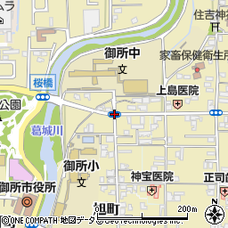 奈良県御所市柿ケ坪町周辺の地図