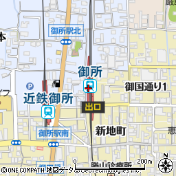 御所駅周辺の地図