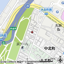 大阪府岸和田市中北町15周辺の地図