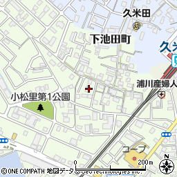 大阪府岸和田市小松里町493周辺の地図