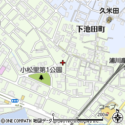 大阪府岸和田市小松里町254周辺の地図