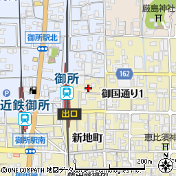 奈良県御所市御国通り1丁目156周辺の地図