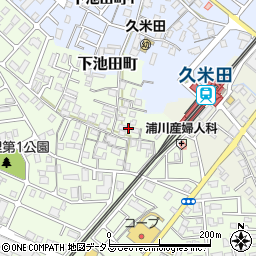 大阪府岸和田市小松里町458周辺の地図