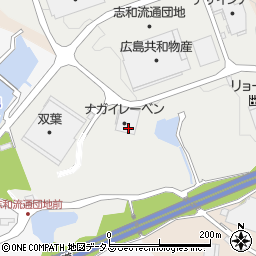 広島県東広島市志和流通周辺の地図