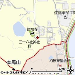 奈良県橿原市観音寺町842-1周辺の地図