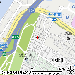大阪府岸和田市中北町17周辺の地図