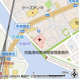 児島中央病院（医誠会）周辺の地図