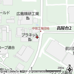 広島県東広島市高屋台周辺の地図