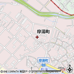 大阪府岸和田市摩湯町周辺の地図