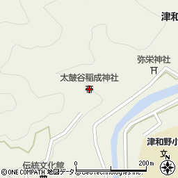 太皷谷稲成神社周辺の地図