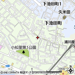 大阪府岸和田市小松里町255周辺の地図