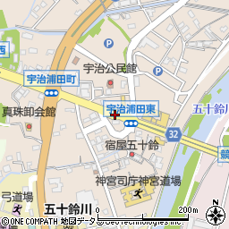 浦田町周辺の地図
