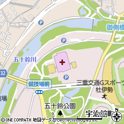 三重交通Ｇスポーツの杜伊勢（三重県営総合競技場）体育館周辺の地図