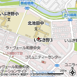 和泉市立北池田中学校周辺の地図