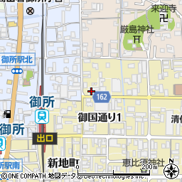 奈良県御所市ＪＲ御所駅前通り142周辺の地図