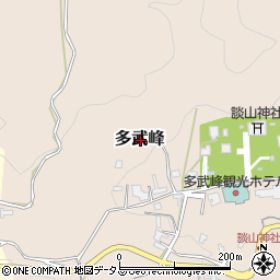 奈良県桜井市多武峰周辺の地図