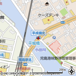 平成橋北周辺の地図