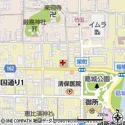 奈良県御所市栄町周辺の地図