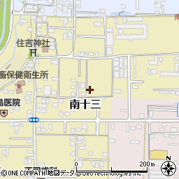 奈良県御所市南十三周辺の地図