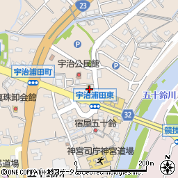 ファミリーマート伊勢内宮前店周辺の地図