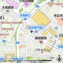 岡山県水泳連盟事務局周辺の地図