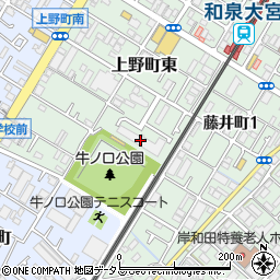 ファミール岸和田パークスクエア周辺の地図