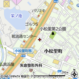 大阪府岸和田市小松里町2407周辺の地図
