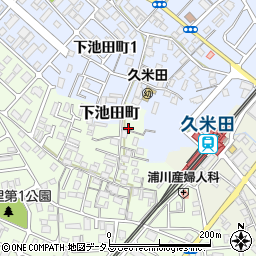 大阪府岸和田市小松里町447周辺の地図