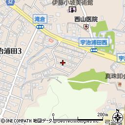 宇治浦田3丁目9-6☆akippa駐車場周辺の地図