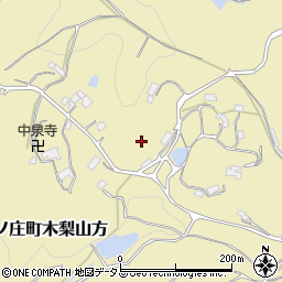広島県尾道市木ノ庄町木梨山方周辺の地図