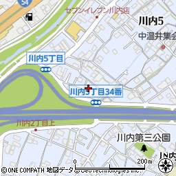 セブンイレブン広島川内５丁目店周辺の地図