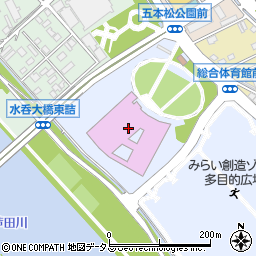 エフピコアリーナふくやま（福山市総合体育館）周辺の地図