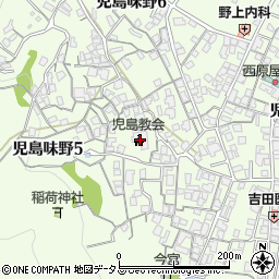 児島聖約キリスト教会周辺の地図