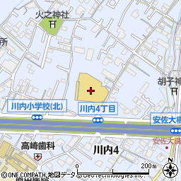 ＤＣＭ川内店周辺の地図