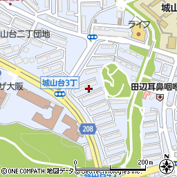大阪府堺市南区城山台周辺の地図