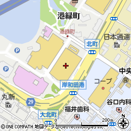 ＦＵＪＩＹＡＫＯＢＥ　岸和田カンカン店周辺の地図