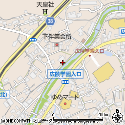 広島県広島市安佐南区伴東周辺の地図