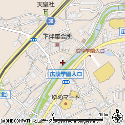 広島県広島市安佐南区伴東周辺の地図