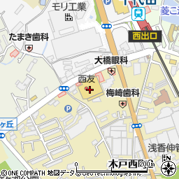 西友千代田店周辺の地図