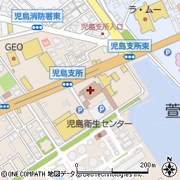 倉敷市役所　児島支所児島ホームヘルプステーション周辺の地図