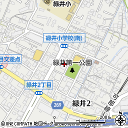 手芸マキ緑井店周辺の地図