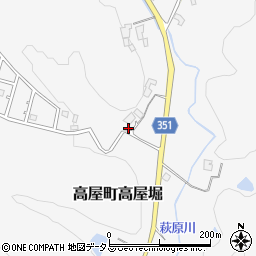 広島県東広島市高屋町高屋堀916周辺の地図