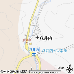 奈良県桜井市八井内周辺の地図