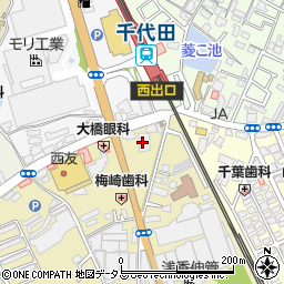 ウエルシア河内長野千代田駅前店周辺の地図