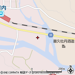 広島県東広島市河内町中河内596-3周辺の地図