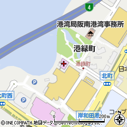 ボディメーカー　ジム岸和田カンカン店周辺の地図